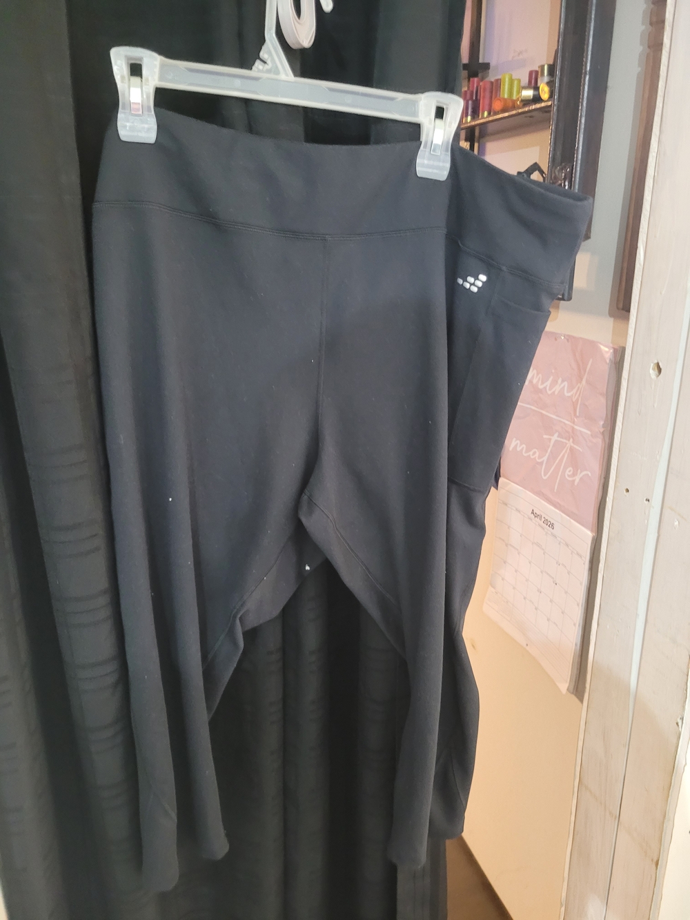 bcg Black Plus 3X Active Leggings with Interior Branding